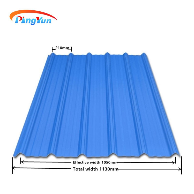 Waterproof ASA PVC roof tile plastic roofing sheet for shed