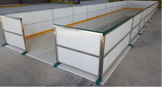 UHMWPE HDPE Cutting Customized custom Size Synthetic Ice Rink Barrier Smooth Sheet