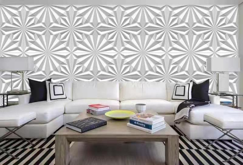 Low Price Ceiling Decoration Wallpaper 3d Wall Panels Pvc Ceiling Panel Square Modern Waterproof More Than 5 Years 2kg/m2-5kg/m2