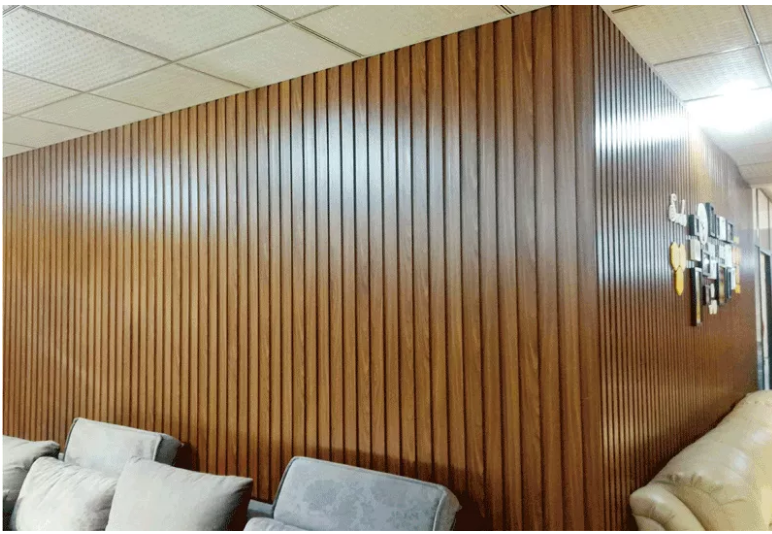 Wooden Grain Pvcwpc Wall Panel Others Wallpapers/wall Panels Modern Wood Plastic Composite Wallpaper Waterproof Pingyun or OEM