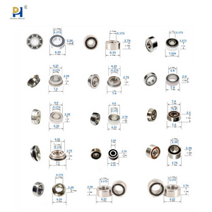 Dental high and low speed rotor cartridge bearings ceramic dental drill bearings