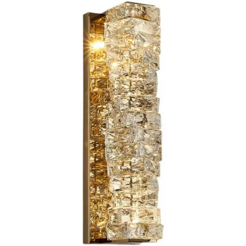 Crystal Wall Lamp Chrome Gold LED Sconce Villa Decorative Wall Light Luxury Stair Lamp For Living Room Sofa Bedroom Restroom