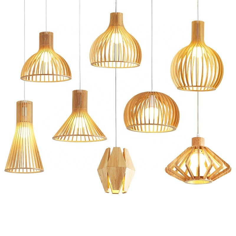 latest Creative Bird Cage dining farmhouse led modern nordic Bamboo Chandelier pendant light