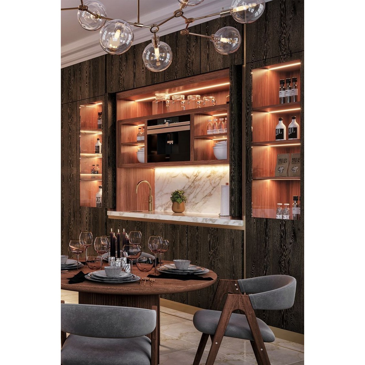 luxury furniture Modern DesignHome Bar Showcase Against The Wall Home Bar Showcase  wine cabinet