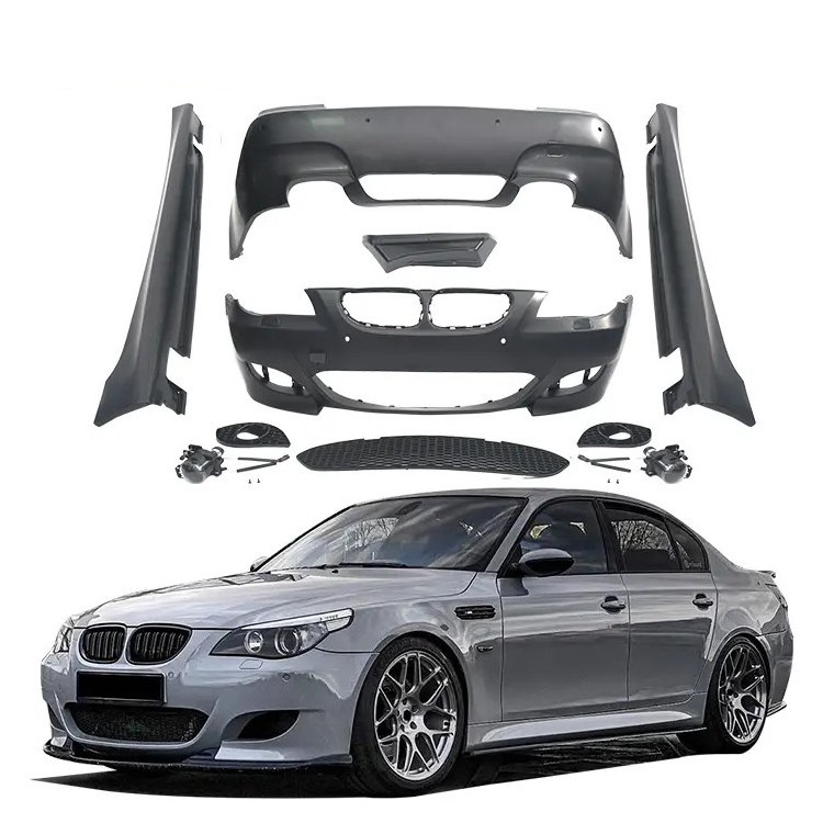 Suitable for BMW 5 Series 2003-2010 Front bumper Rear bumper Customized body kit made of PP Bumper E60 M5 body kit