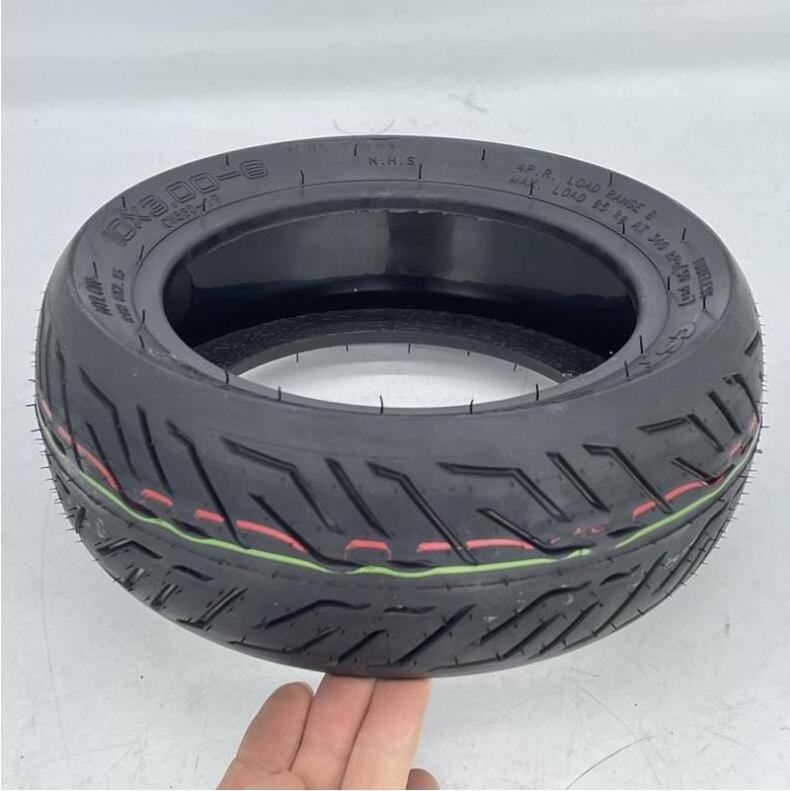 10x3.00-6 Tubeless Tire for DUALTRON ZERO KUGOO KAABO Electric Scooter 10 Inch CST Wear Resistant with Jelly Glue Vacuum Tyre