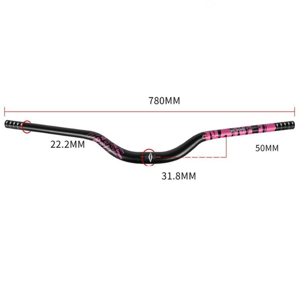 31.8 x 780mm Swallow-shaped Bicycle Handlebar 50mm Lifting High-angle Mountain Bike Horizontal Handle