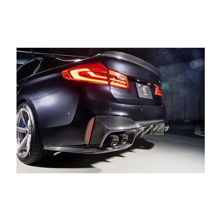 Custom BMW Front Bumper BMW M5 F90 M5 CAR d-type Carbon Fiber Rear Bumper Diffuser Lip Splitter