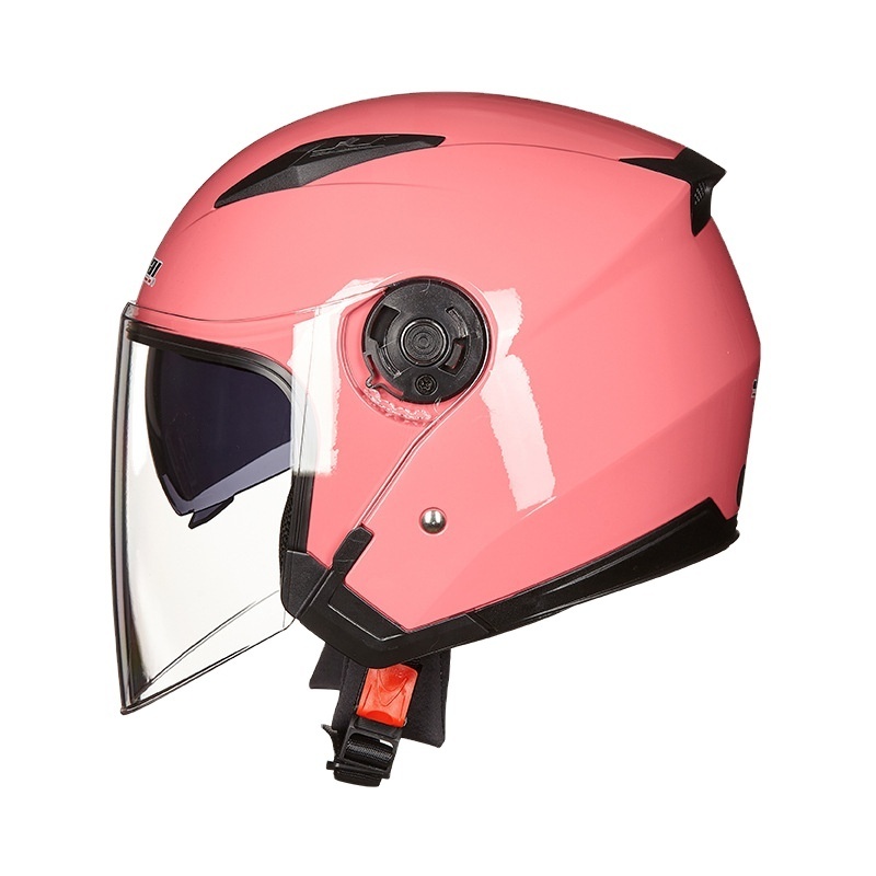 Jiekai Motorcycle half Helmets Dual Lens Scooter Moto Helmet  Riding capacete de moto motocross Helmets