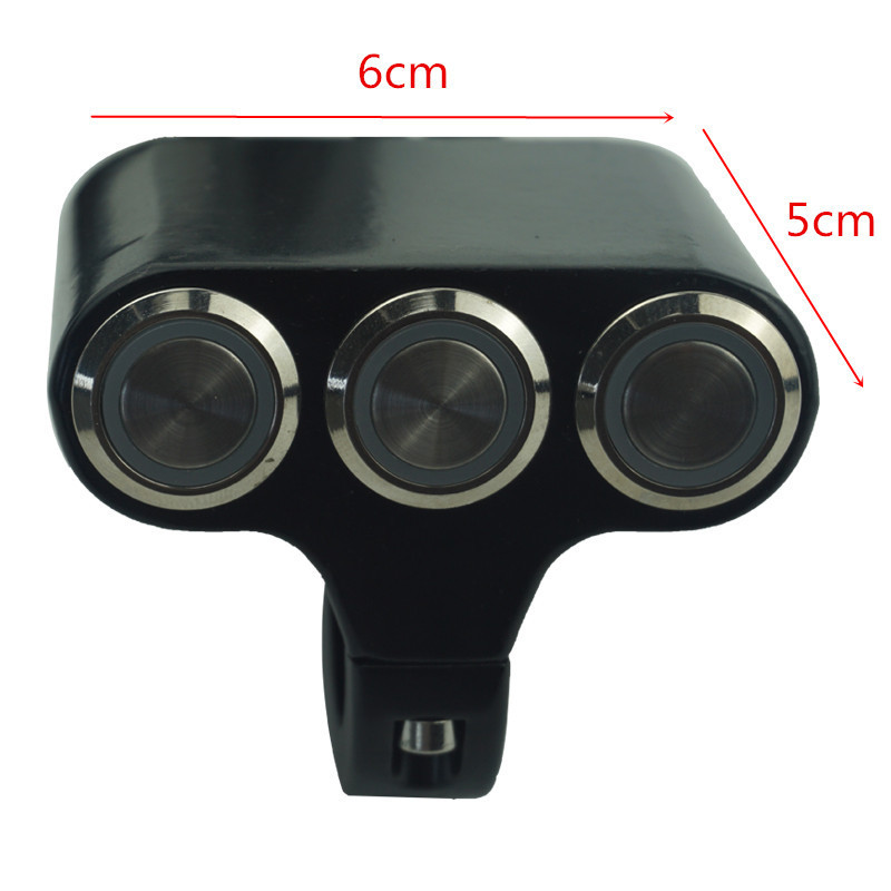 Universal 22mm Motorcycle Handlebar Switch Horn Headlight Hazard Brake Fog Light ON/OFF Switch with LED Light Switch