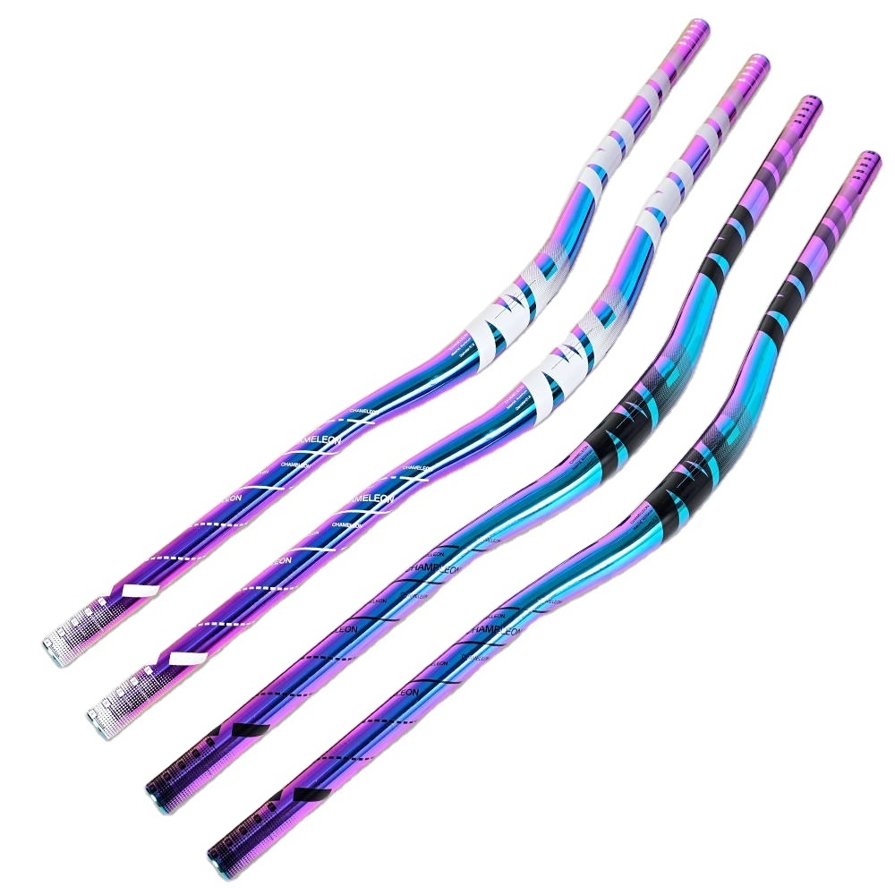 Colorful Scooter Handlebar 31.8*780MM Bicycle Handlebars Horizontal Big Rise Swallow Shaped Handlebar Parts Aluminum Alloy OEM