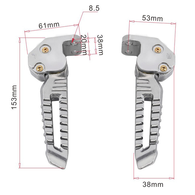 Pedal For Zuma BWS 125 Parts Tank 150CC Scooter Motorcycle Footpeg for Zuma 200cc accessories