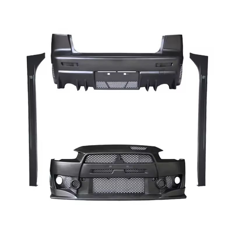 For Mitsubishi Lancer 2009-2015 Upgrade FQ Style Front Bumper Rear Bumper Side Skirt Customized Auto Exterior Accessories