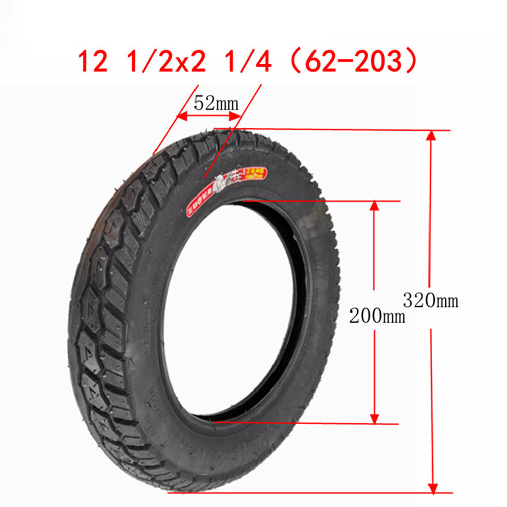 12 Inch Inner Tube&Tyre 12 1/2x2 1/4(62-203) For E-Bike Scooter 12.5x2.50 Tire Electric Scooter Balancing Hoverboard Tyre