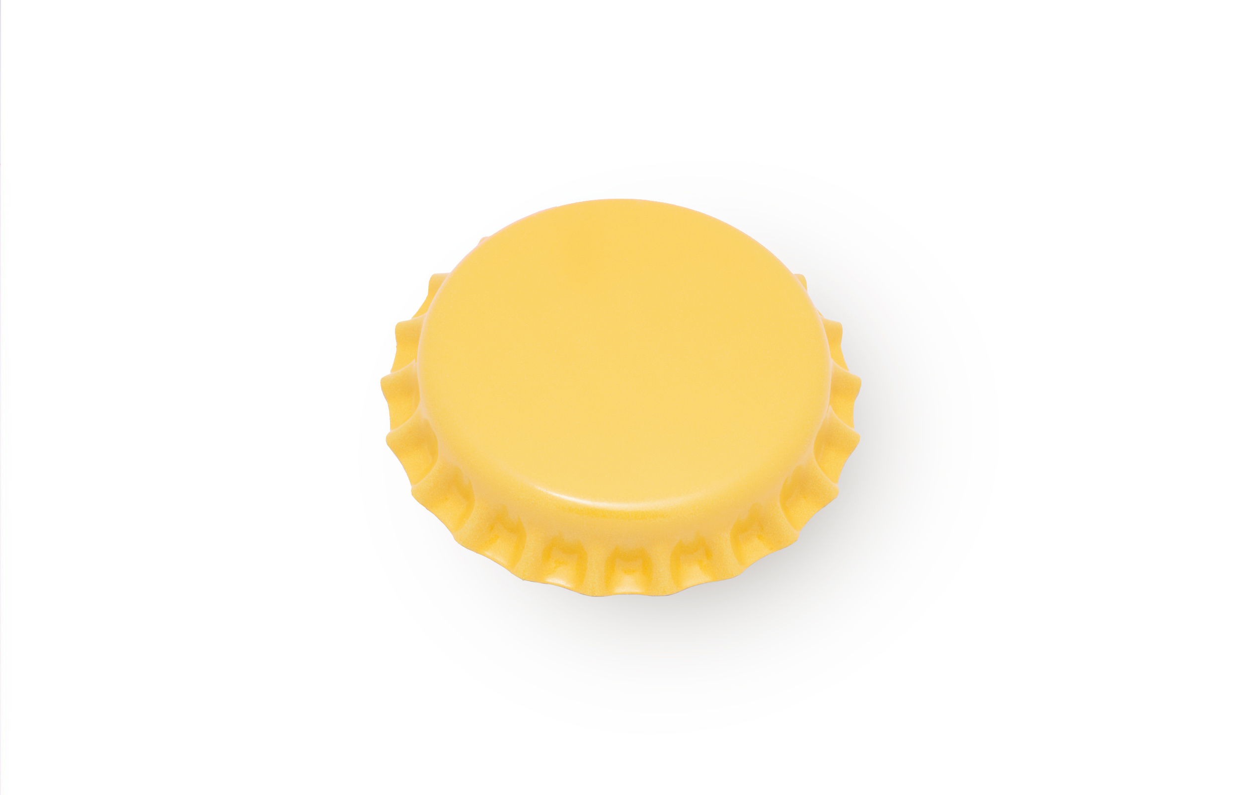 Italy Supplier 29mm Soda Soft Drink Custom Printing Yellow Pvc-free Beer Beverages Wine Bottle Crown Cap