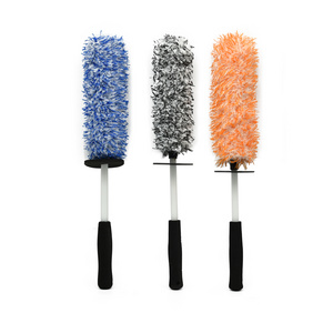 PINKDETAIL Car Detailing Wheel Brush Microfiber Car Wash Brush