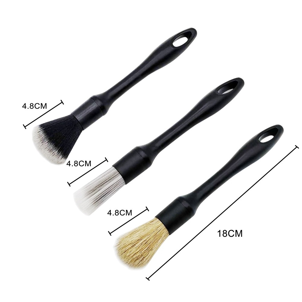 High Quality Car Detailing Brush Kit with Box Package Interior Car Wash Brush