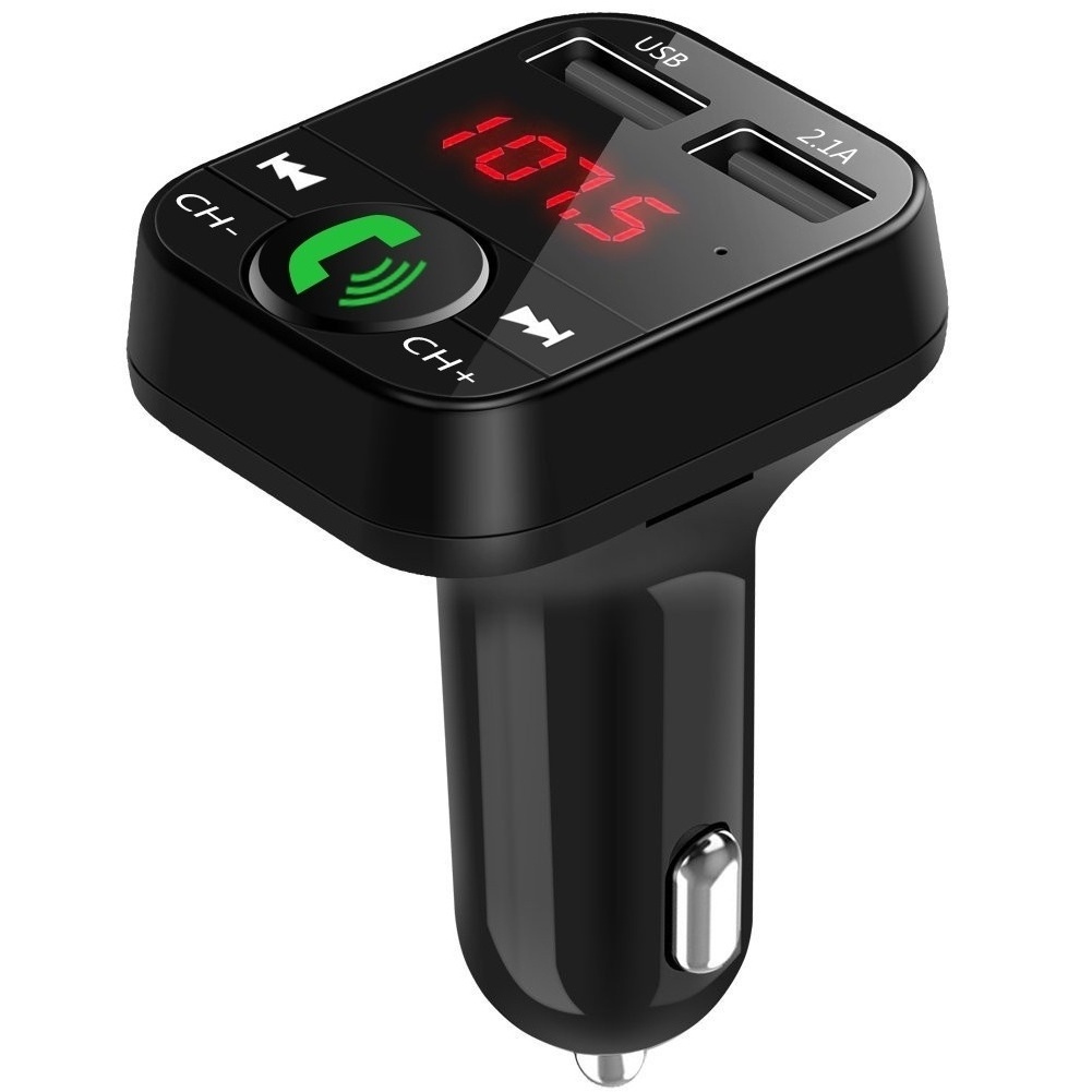 Auto Radio Car Mp3 Player Music Adapter Handsfree Car Kit Dual USB Small Car Charger Fm Modulator Transmitter