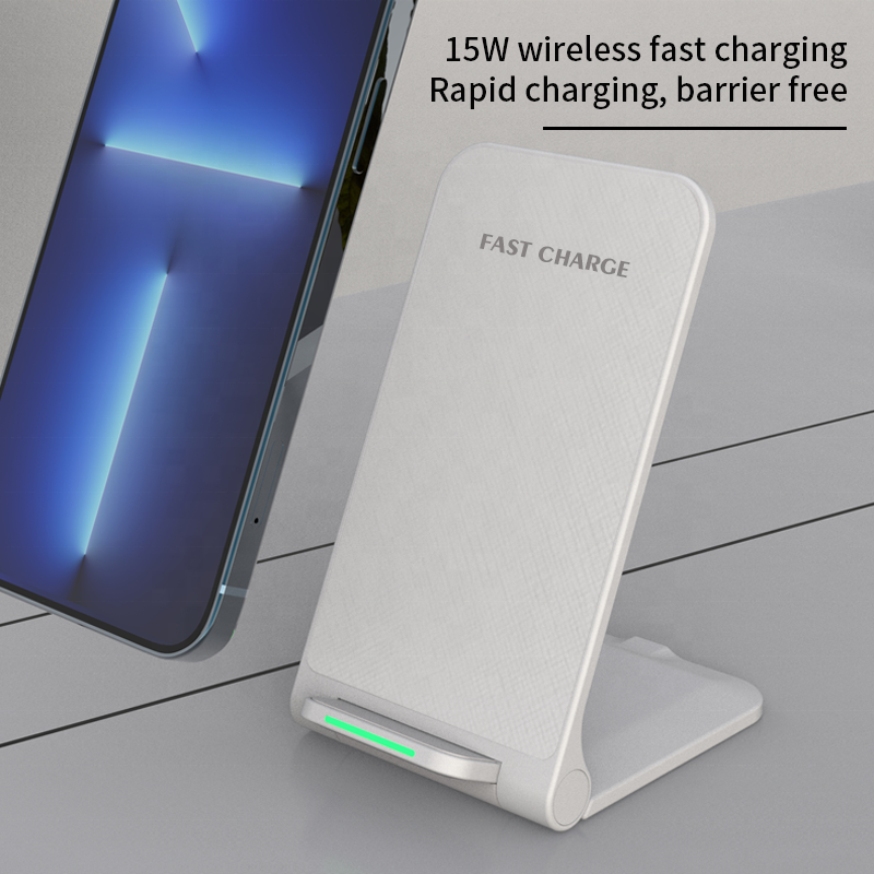 Custom Logo New 15W Wireless Charger Stand Phone Holder 15W Foldable Fast Wireless Charger