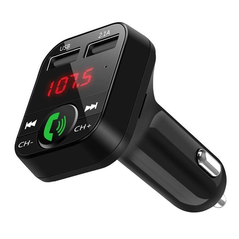 Auto Radio Car Mp3 Player Music Adapter Handsfree Car Kit Dual USB Small Car Charger Fm Modulator Transmitter