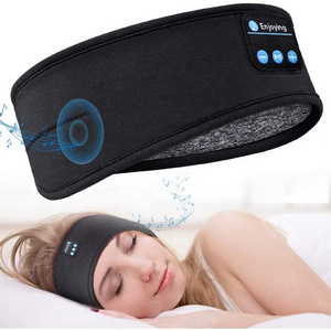 Blue Tooth Sleeping Headphones Sports Headband Thin Soft Elastic Comfortable Wireless Music Headset Eye Mask For Side Sleeper