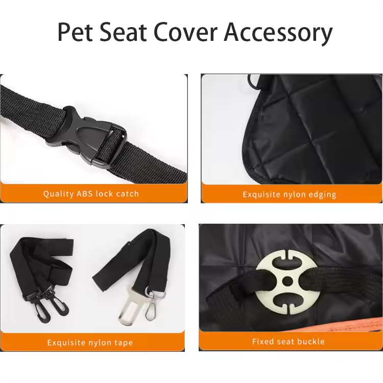 Wholesale Solid Color Waterproof Pu Oxford Coating Pet Travel Hammock Dog Car Seat Cover Protector Blanket Mat For Car Outdoor