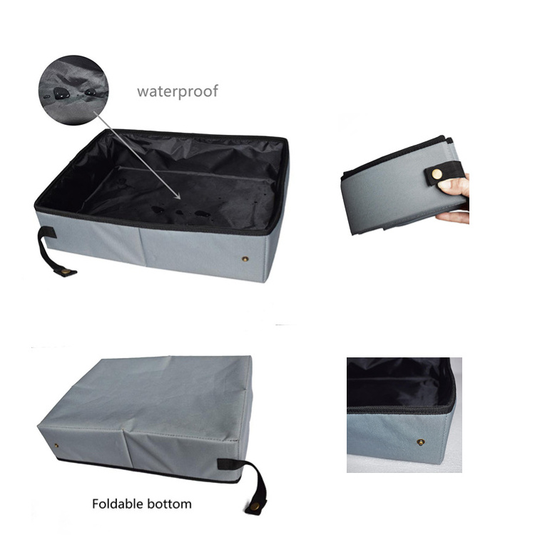 100% Leak Proof Waterproof Litter Carrier for Cat Portable Collapsible cat litter box Travel Cat Litter Box with Lid for Trap