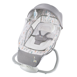 Comfortable 3 in 1 baby automatic cradle chair swing with footrest