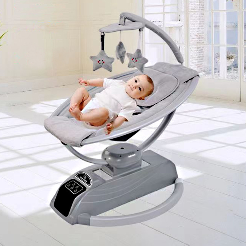 Ingenuity 3 swing modes touch screen new born baby cradle swing with three toy