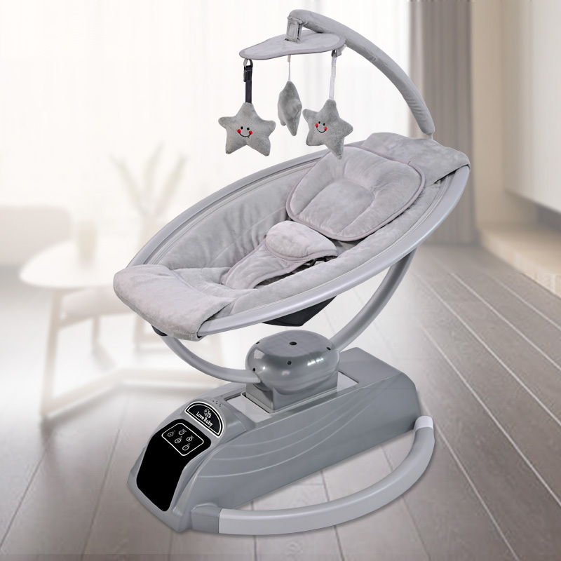 Ingenuity 3 swing modes touch screen new born baby cradle swing with three toy