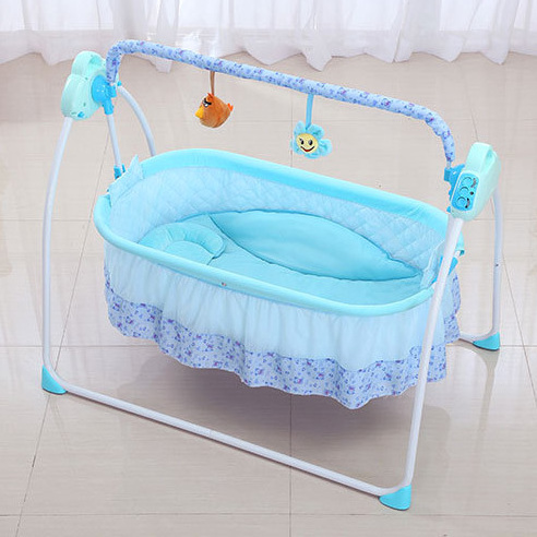 Remote control infant cradle bed electric baby swing cribs cot