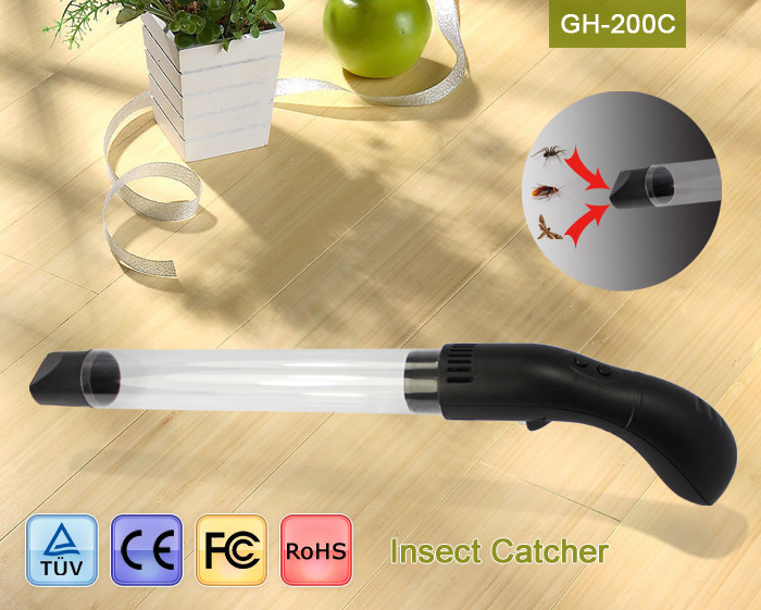 GH-200C handheld pest control anti mosquito Electric Indoor Insect Killer USB recharger insect and bug catcher