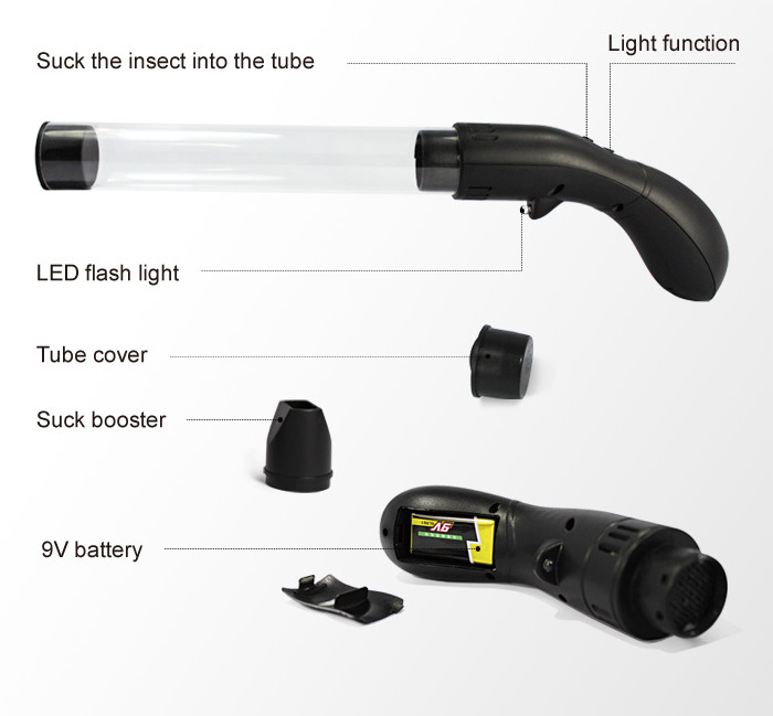 GH-200C handheld pest control anti mosquito Electric Indoor Insect Killer USB recharger insect and bug catcher