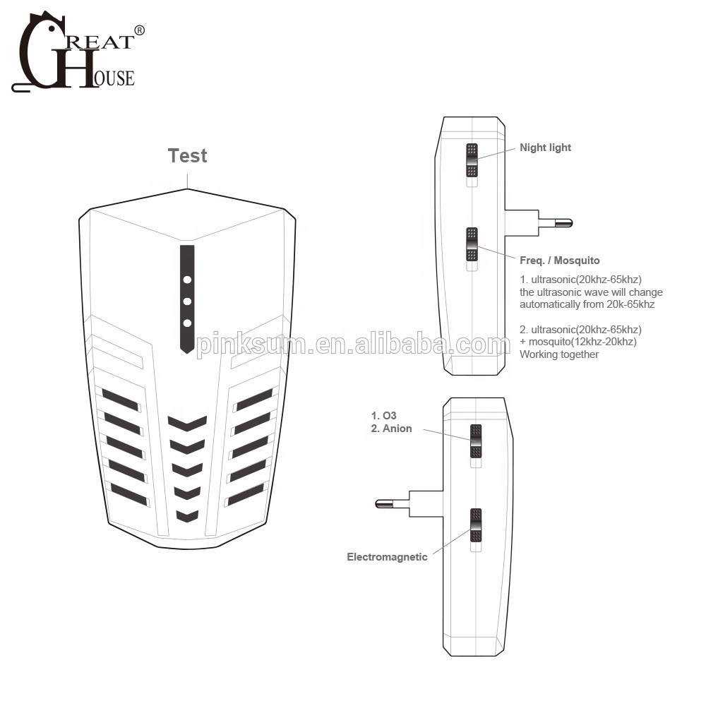 GH-701 Ultrasonic electric bed bug repellent