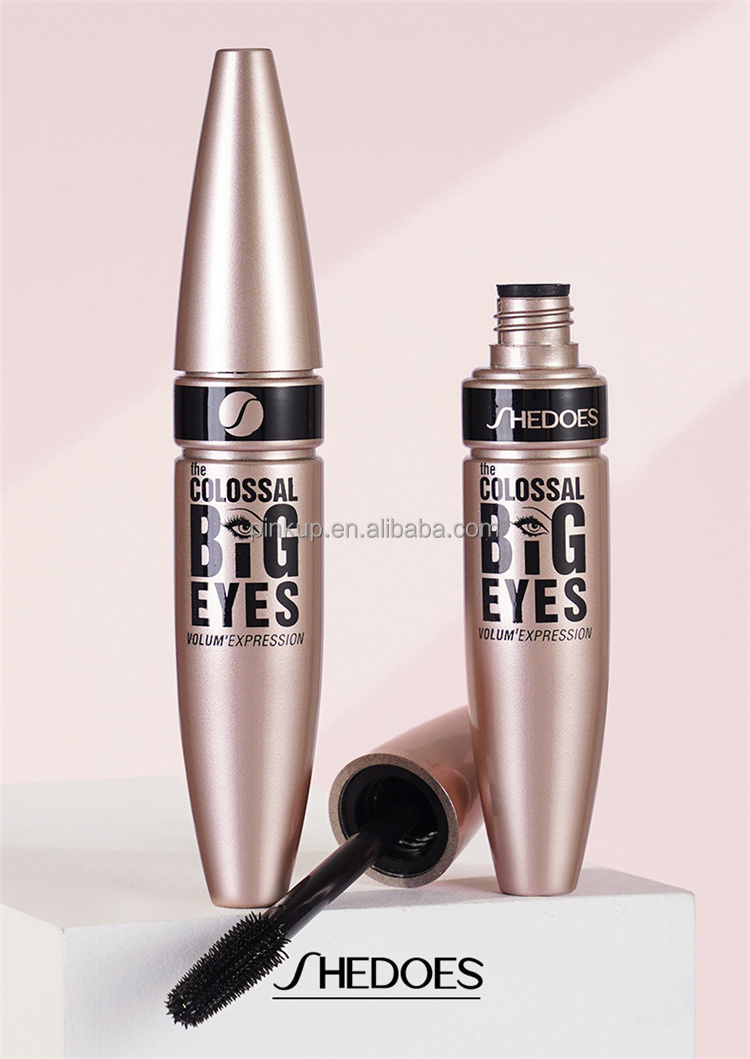 Makeup Wholesale Rose Gold Tube Lengthening Mascara Private Label Long Dense Curling Mascara Waterproof