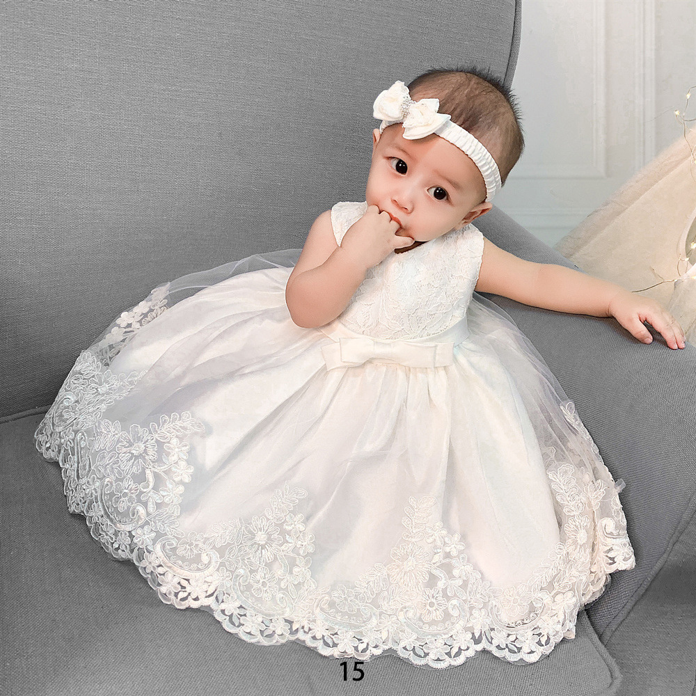 Hot Colorful Toddler Kid Frock Fancy Party Elegant Princess 0-9 Years Christmas Children Dress Baby Girl Wedding Dress For Girls