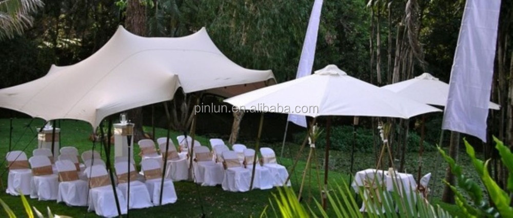 white wedding tent used outdoor party