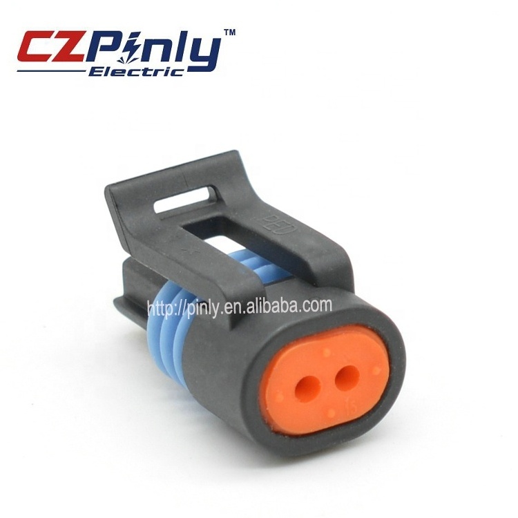 2 Way Aptiv Delphi Metri-Pack pa66 Female automotive electronic pigtail Connector 12162193