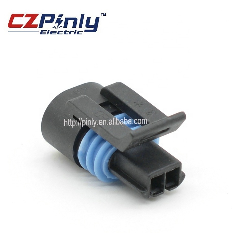 2 Way Aptiv Delphi Metri-Pack pa66 Female automotive electronic pigtail Connector 12162193