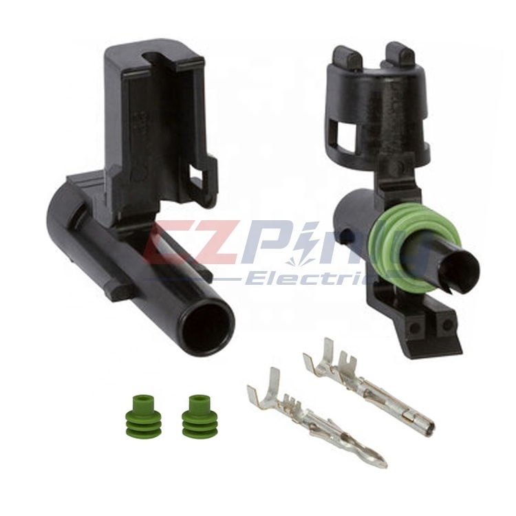 weatherpack delphi 2p 3p  6p 4p female male injector connector 12015792 12010973