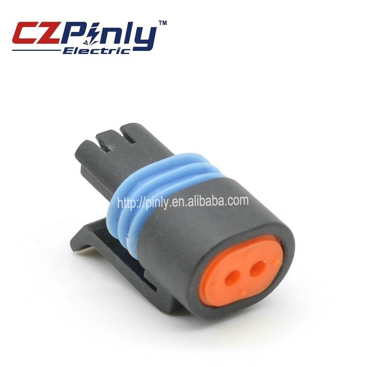 2 Way Aptiv Delphi Metri-Pack pa66 Female automotive electronic pigtail Connector 12162193