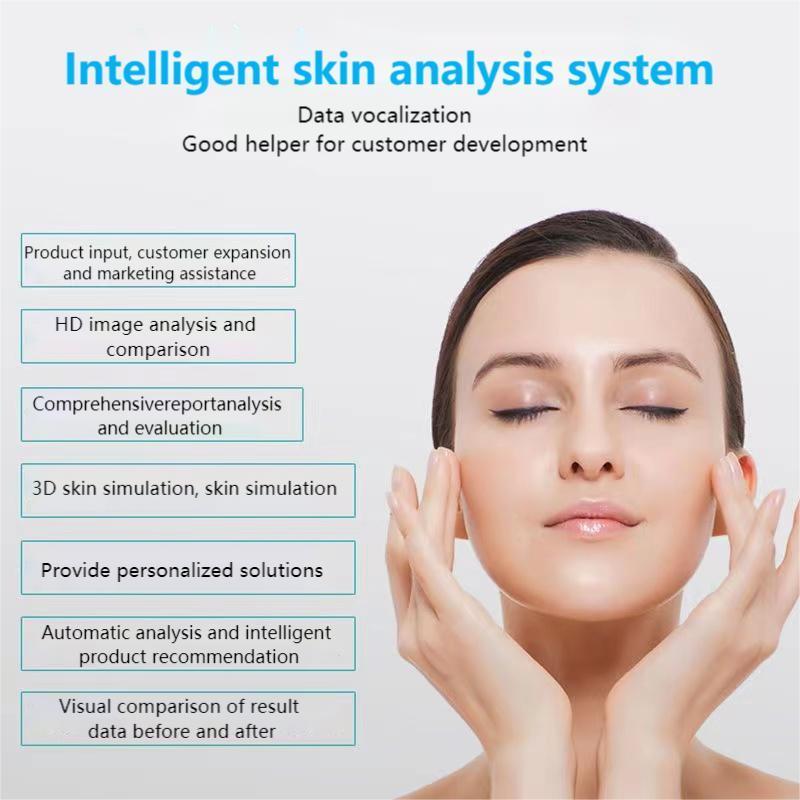 2022 Newest 3d Smart Portable Facial Scanner Skin Diagnostic Analyzer Magic Mirror Digital machine Visia Skin Analyzer