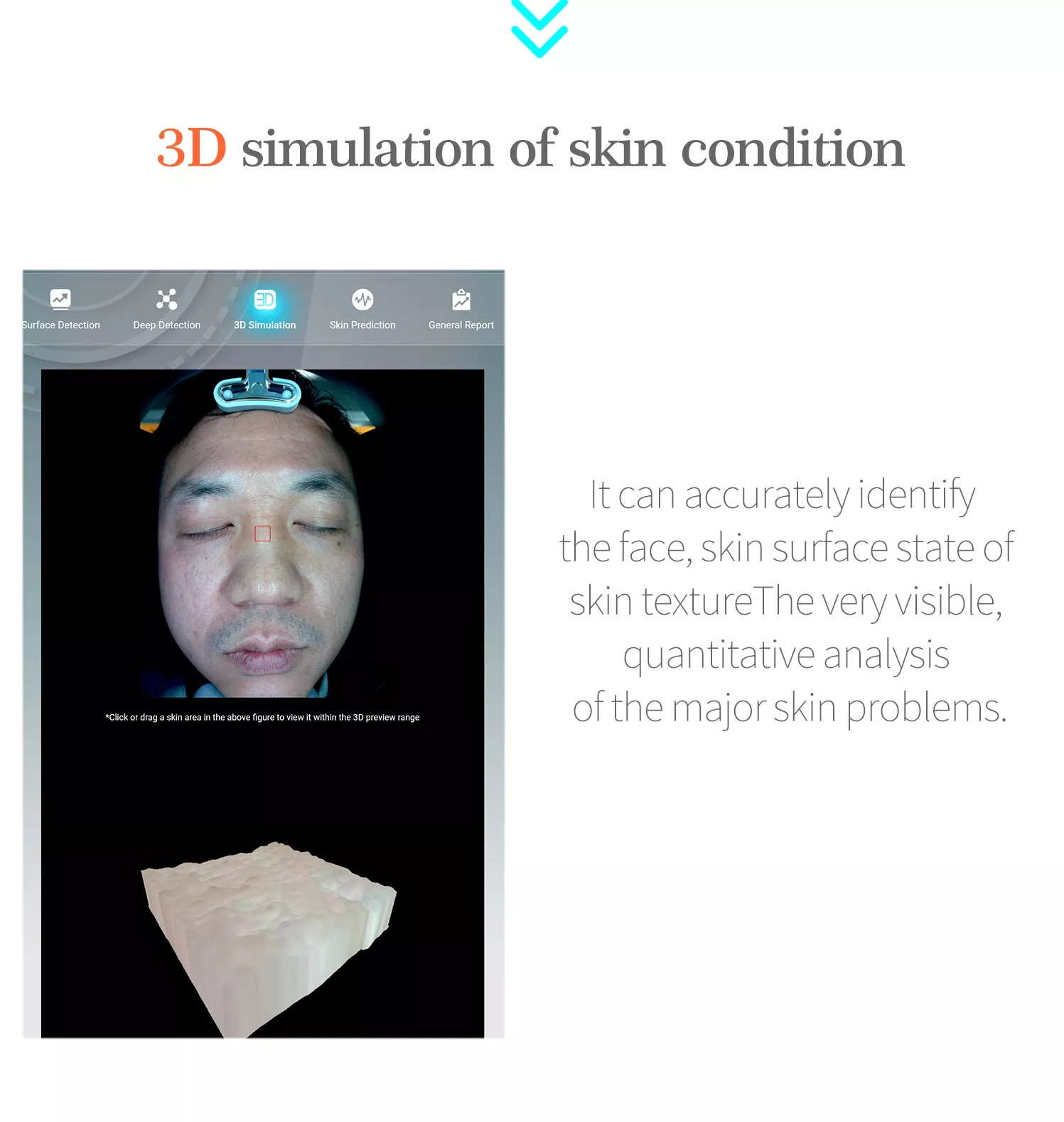 2022 Newest 3d Smart Portable Facial Scanner Skin Diagnostic Analyzer Magic Mirror Digital machine Visia Skin Analyzer