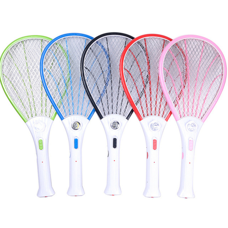 Summer Anti Mosquito Cordless LED Recharge Power Electric Mosquito Swatter Bug Racket Insects Killer Home Bug Zapper Killer Trap