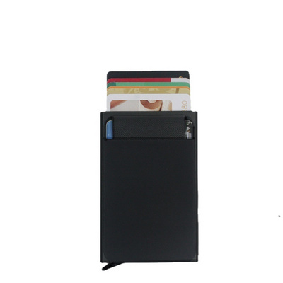 Aluminum Card Holder RFID Credit Card Holder Automatic Pop-up Bank Card Box Smart Quick Release Women Wallet Mini car Package