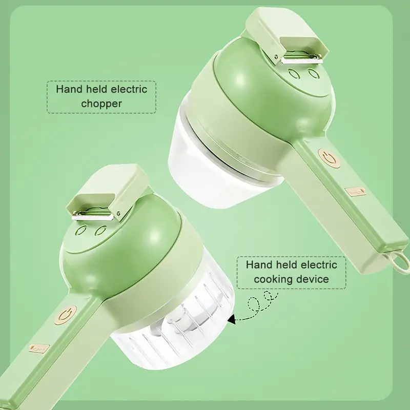 new Vegetable Chopper Handheld Electric Vegetable Cutter Set Portable Wireless Garlic Mud Masher Garlic Press And Slicer