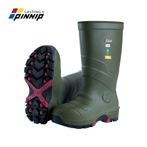 PINNIP Miner Work Boots Winter Work Safety Boots Wellington Boots Acid And Electric Shock Resistant