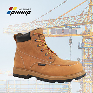 PINNIP High Quality Construction Boots Electric Shock Resistant Work Shoes Men's Martin Safety Boots