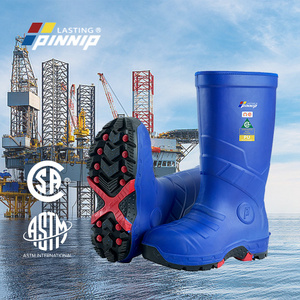 PINNIP PU boots petroleum work boots oil resistant tough rubber CSA men's safety boots