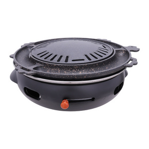 Pinnovo indoor korean charcoal tabletop cast iron bbq grills modern barbecue stove for restaurant portable out door